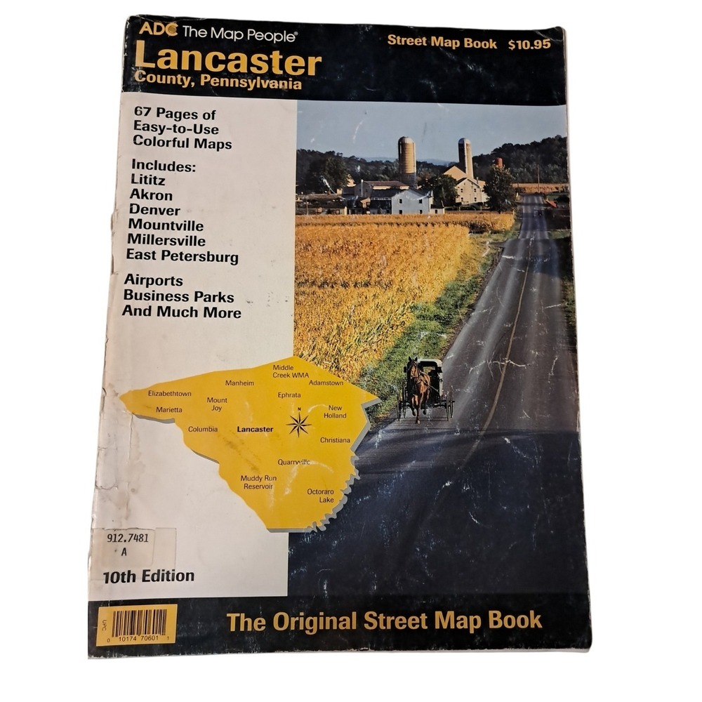 ADC The Map People 10th‎ Edition Lancaster County Pennsylvania